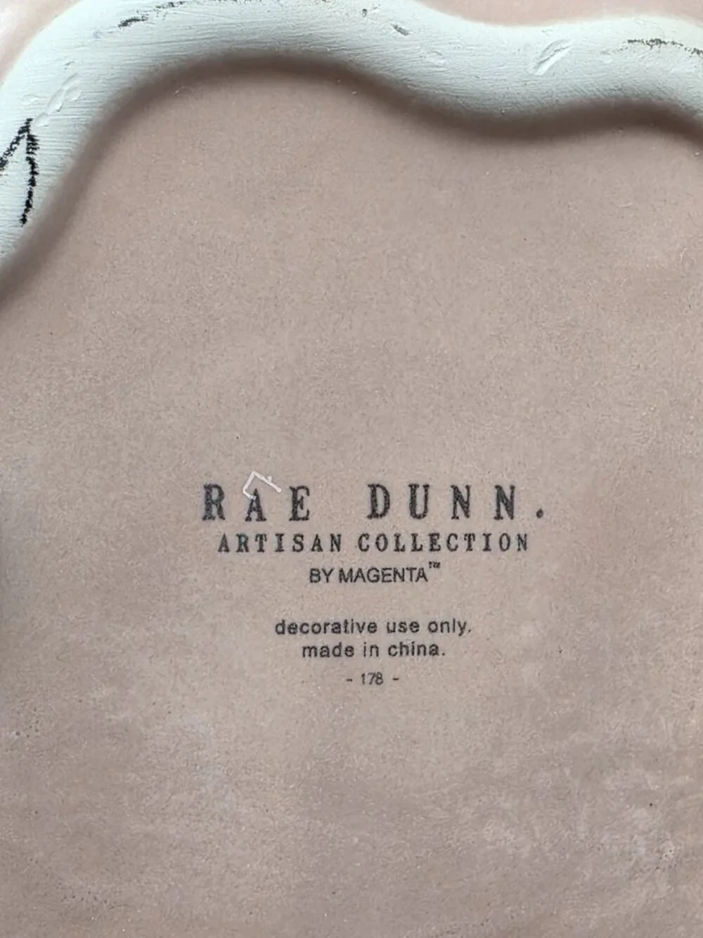 Rae Dunn “BLESSED” Salmon Pink  Pumpkin With Gold Stem Fall Thanksgiving Boho